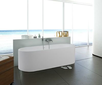 Omina Freestanding Bath Polished White 1800x820x540mm