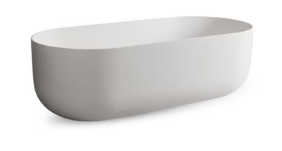Flow Freestanding Bath Polished White With Intergrated Overflow 1780x800x550mm