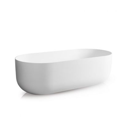 Flow Freestanding Bath Pearl White With Intergrated Overflow 1780x800x550mm