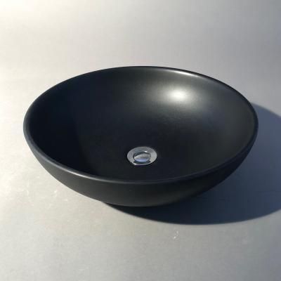 Deco Round Countertop Basin Round Black 420x420x115mm