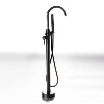 Torino Round Freestanding Mixer - Black