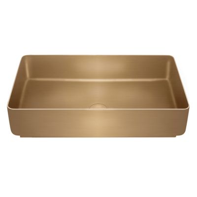 Meir Rectangle Surface Basin Brushed Gold