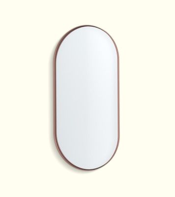 CA Brass LED Backlit Pill Mirror