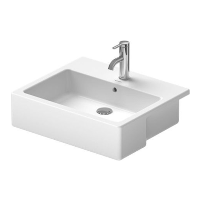 Vero Semi-Recessed Wash Basin White  550 X 470mm