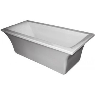 Lucca Built In Bath Polished White 1700x800x560mm