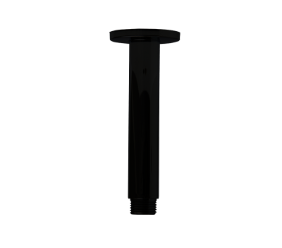 Black Vertical Shower Arm 300mm
