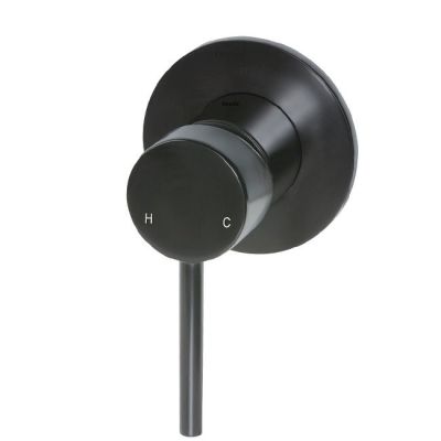 Round Wall Mixer - Black  (MW03-FIN) Excluding the concealed part (MW13BDY)