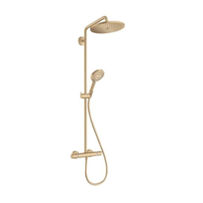 Croma Select S Showerpipe 280 1jet with thermostat and hand shower Brushed Bronze