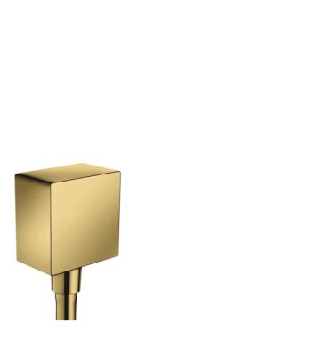Fixfit Square Wall Outlet Dn15 Rv Polished Gold Optic