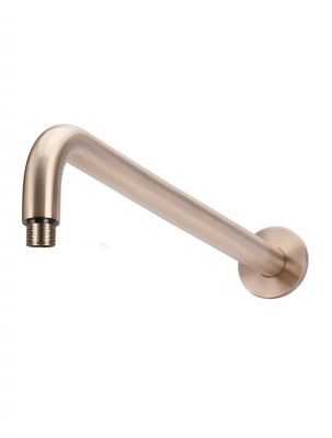 Wall Shower Arm Brushed Champagne 400mm