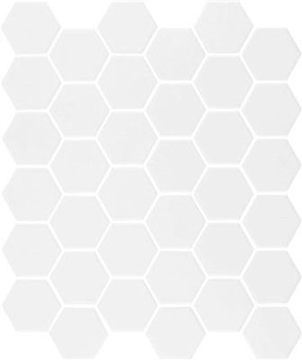 Hexagon Unglazed Pure White 284x324mm (11 shts/sqm)     