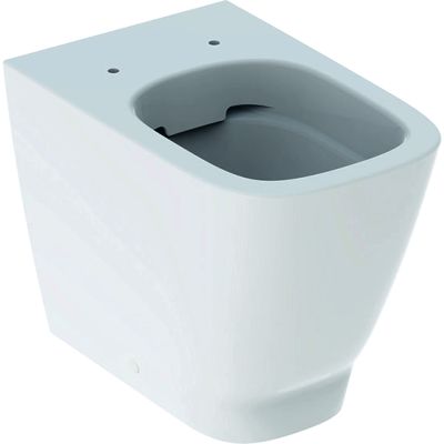 Smyle Square Lloor Standing WC Washdown Back To Wall Shrouded Rimfree Polished White