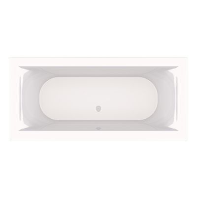 Lucca Freestanding Bath Polished White 1700x800x560mm