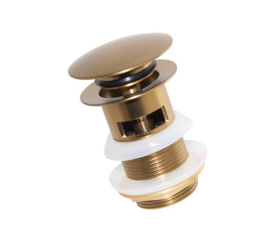 Basin Clicker Waste Slotted 32mm Brushed Brass