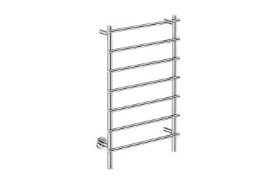 Loft 7 Bar 550mm Straight Heated Towel Rail with PTSelect Switch Polished Stainless Steel