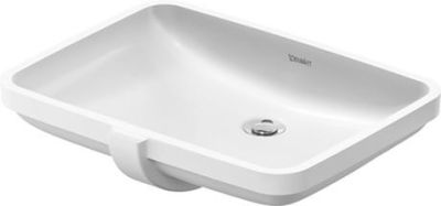 No.1 Vanity Under Counter Basin With Overflow  550x400mm White