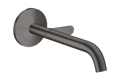 One Basin Mixer For Concealed Installation Wall-mounted Select With Spout 220mm Brushed Black Chrome
