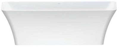 DuraToro Freestanding Bath Overflow and Chrome Push Open Waste Polished White 1700x750mm