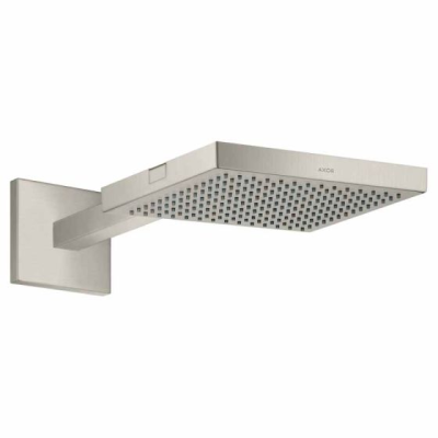 ShowerSolutions Overhead Shower Head 250x250mm 1jet With Shower Arm Stainless Steel Optic