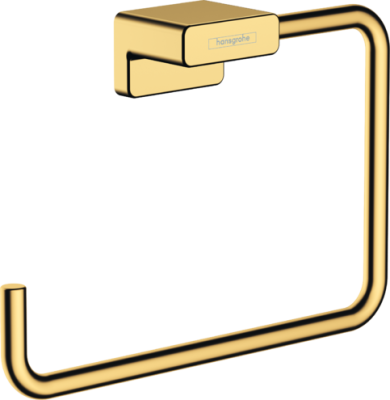 AddStoris Towel Ring Polished Gold Optic