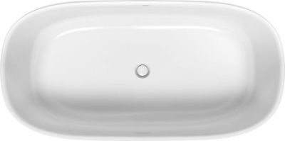 Zencha Freestanding Bath Polished White 1800x900x600mm