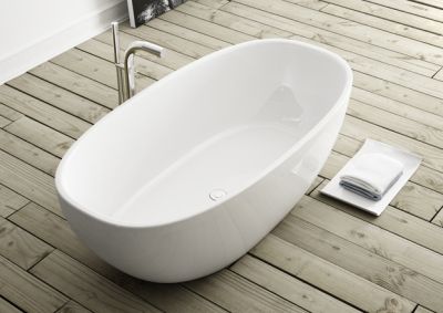Barcelona Freestanding Bath Polished White 1785x854x554mm
