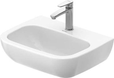 D-Code Washbasin Med With One Tap Hole Polished White 550x430mm 
