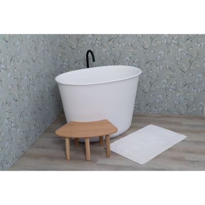 Shinshi Freestanding Bath Polished White 1100x700x800mm
