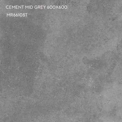 Cement Mid Grey 600x600 Glazed Porcelain (1.44 sqm/box)