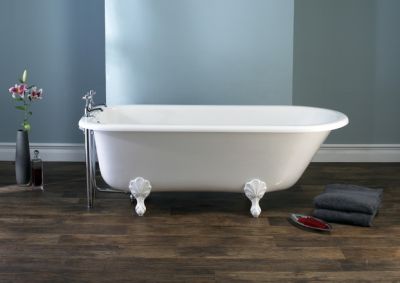 Hampshire Freestanding Bath Polished White 1710x770x610mm
