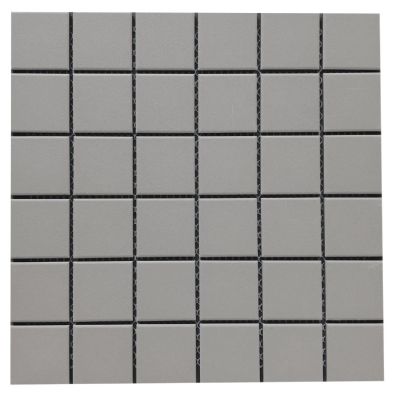 Project Mid Grey Full Bodied Mosaic Porcelain 306x306x6mm (11 sheets/sqm)