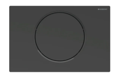 Geberit Sigma10 Actuator Plate For Stop-and-go Flush, Black Matt Coated