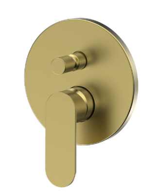 Satin Brass Concealed Diverter Trim Kit