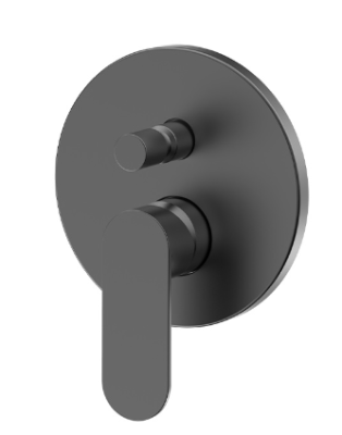 Satin Gunmetal Concealed Diverter Trim Kit