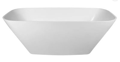 Catherine Freestanding Bath Pearl White No Overflow 1600x810x450mm