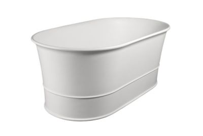 Julia Bath Internal Over Flow Polished White 1556x828x609mm