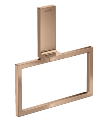 Axor Universal Rectangular Towel Ring Polished Red Gold