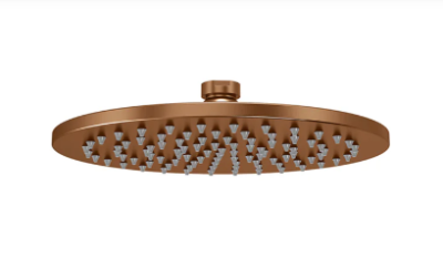 Meir Round Shower Rose 200mm - Lustre Bronze