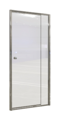 TPD1070SC 1070 Telescopic Pivot Door 800-1070x1860mm - Silver/Clear