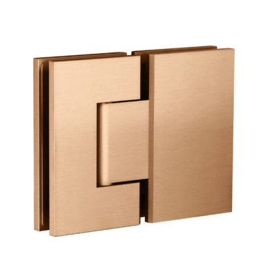 Meir Shower Door Accessories, Glass-to-Glass Hinge - Lustre Bronze