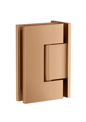 Meir Shower Door Accessories, Wall-to-Glass Hinge - Lustre Bronze