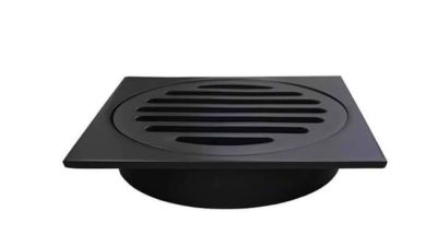 Meir Black Shower Trap Grate Drain 100mm