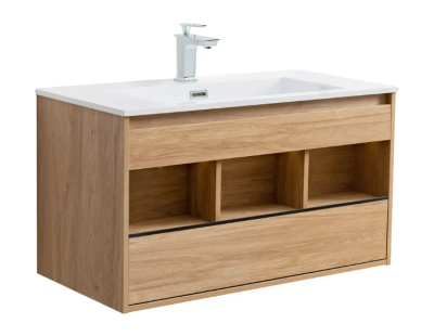 Lave Sophie Oak Cabinet Only with Single Draw 900x460x500mm