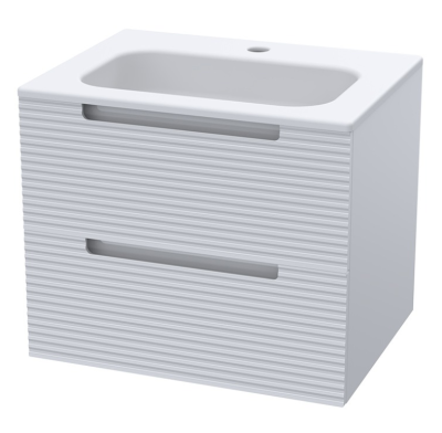 Caraz 600 Wall Hung Vanity Duco 2 Draw Vanity – Matt White