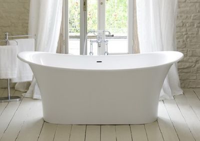 Toulouse Freestanding Bath Polished White 1810x800x625mm