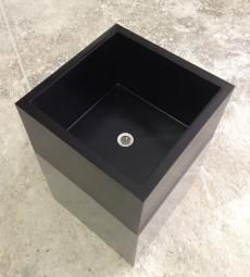 Cubist Countertop Basin Black  500x500x300mm