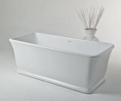 Magnus Freestanding Bath Polished White 1680x750x570mm