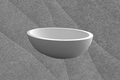 Ifumi Oval Freestanding Bath Polished White 1705x1135x525mm