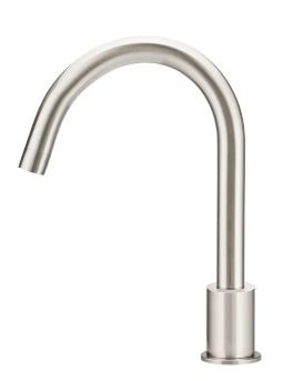 Deck Round Mounted Bath Spout Brushed Nickel 