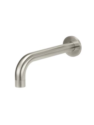 Meir Round Curved Wall Spout - Brushed Nickel